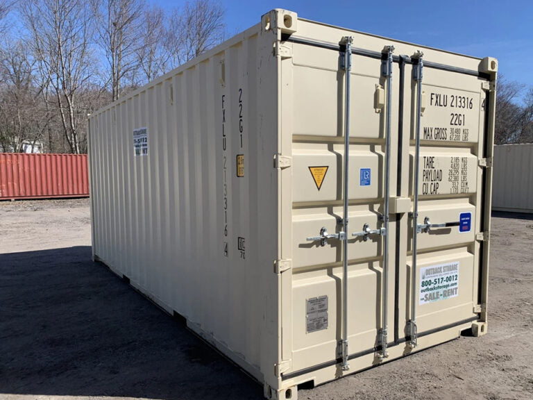 20' Lagercontainer kaufen – Neu, Beige