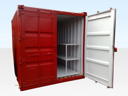 10' Gefahrgut-Lagercontainer kaufen – One-Way, Red
