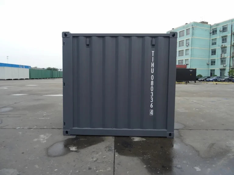 8' Minicontainer kaufen – Neu, Schiefergrau (RAL 7015)