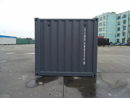 8' Minicontainer kaufen – Neu, Schiefergrau (RAL 7015)
